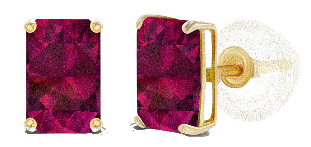 Solid 14K Gold or 14K Gold Plated Stud Earrings Decadence