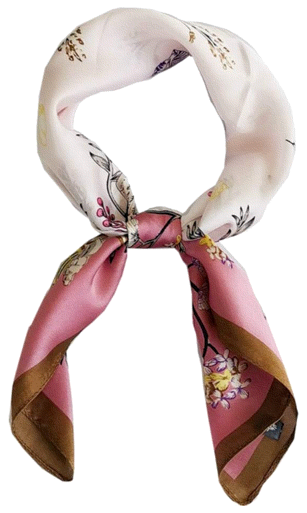 Silk Feeling Scarf Medium Square Satin Head Scarf  Fonyve