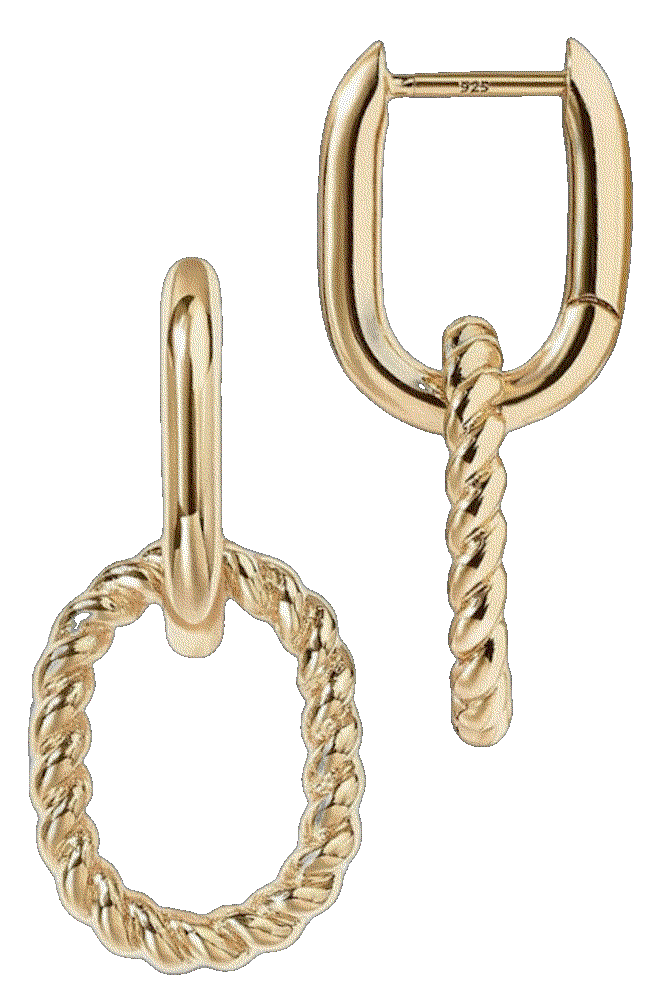 Pavoi yellow plated convertible earrings PAVOI