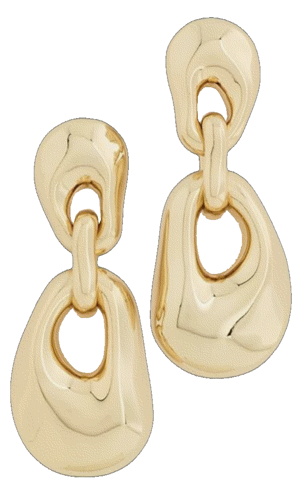Madewell womens sculpted earrings antique Madewell