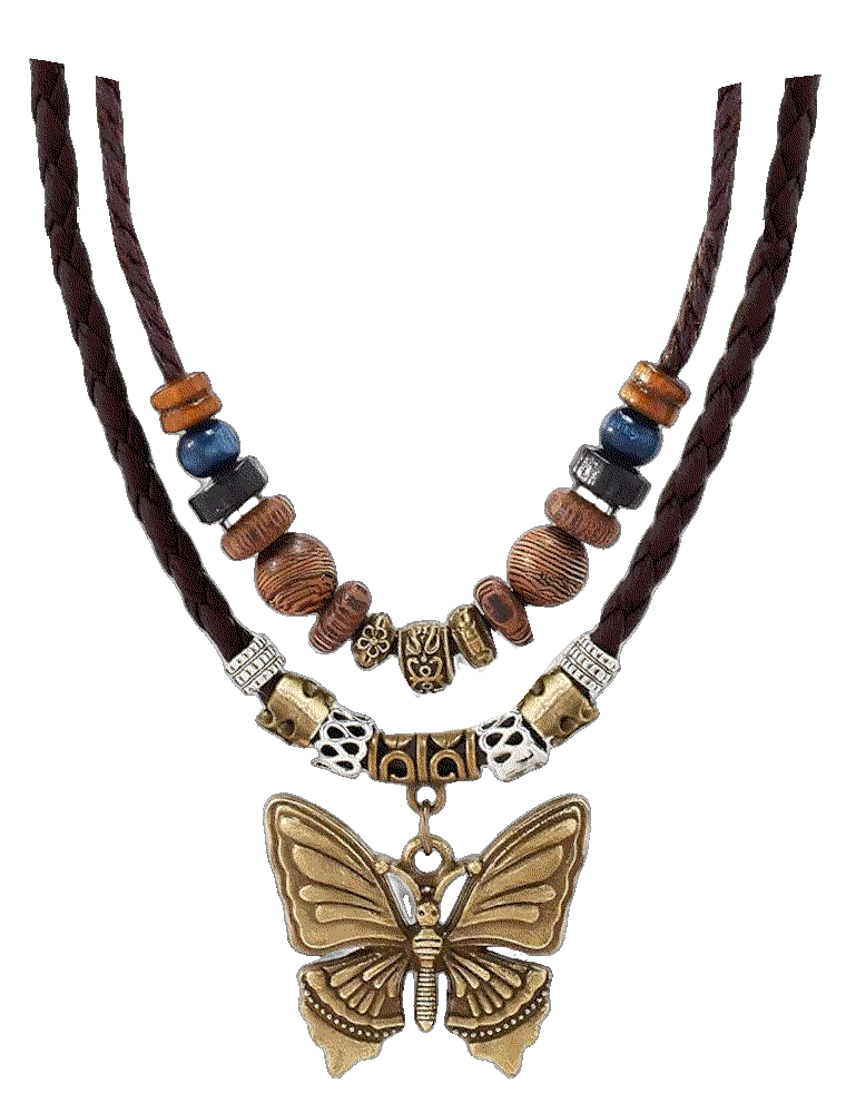 Necklace butterfly necklaces adjustable statement CZMZHFC