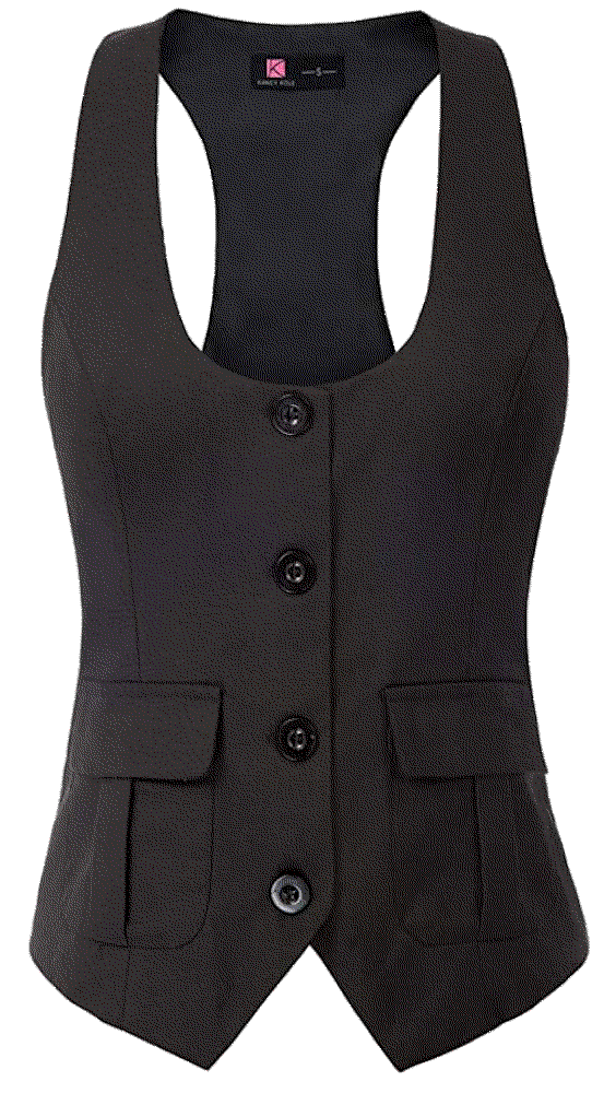 Waistcoat Button Vintage Vest Kancy Kole