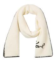 Karl Lagerfeld Whipstich Scarf With Embroidered Karl Logo