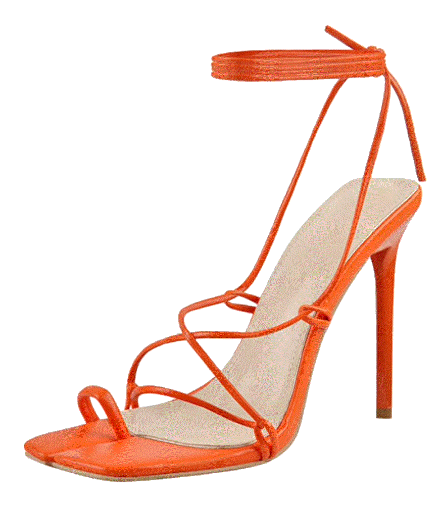 Toe Ring Square Split Toe High Heels Sandals Lishan