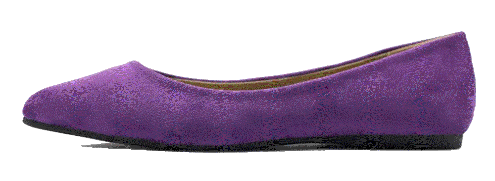 Ballet Comfort Light Faux Suede Multi Color Shoe Flat Ollio