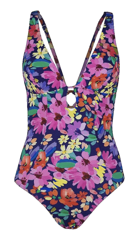 Cupshe swimsuit keyhole textured bathing Cupshe