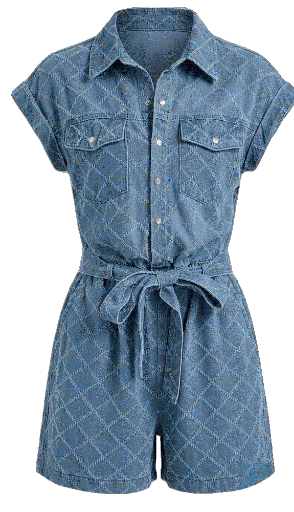 Simplee womens summer denim rompers Simplee