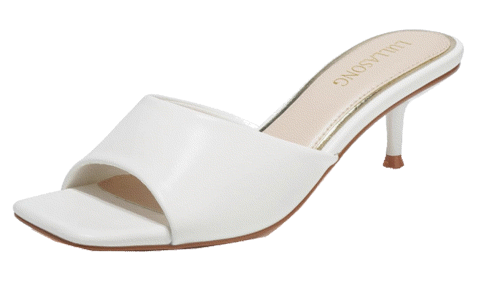 Kitten Heels Sandals Low Heels Slip On Slides LULLASONG