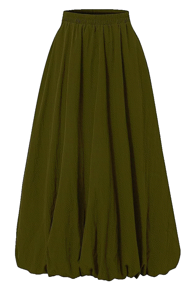 Bubble Skirt Elastic Waist Casual skirt Tuogo