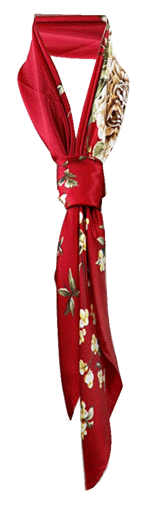 Satin Square Silk Scarf wrap Vabovin
