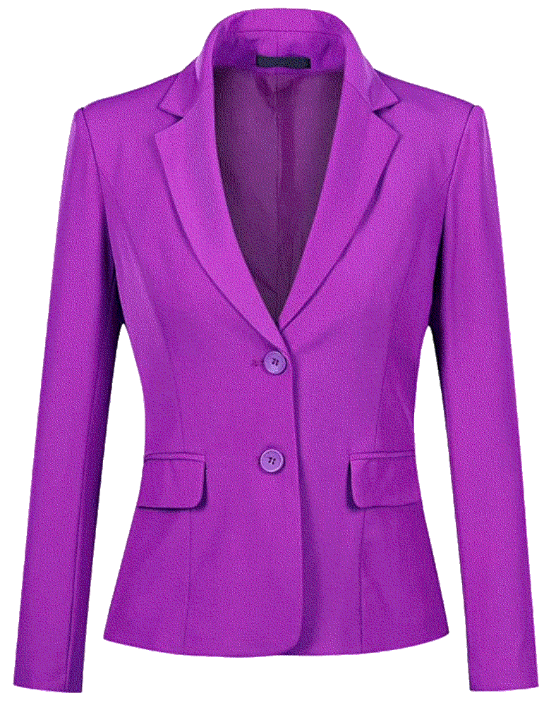 Casual Long Sleeve Two Button Suit Jacket Work Office Blazer Jacket YYNuda