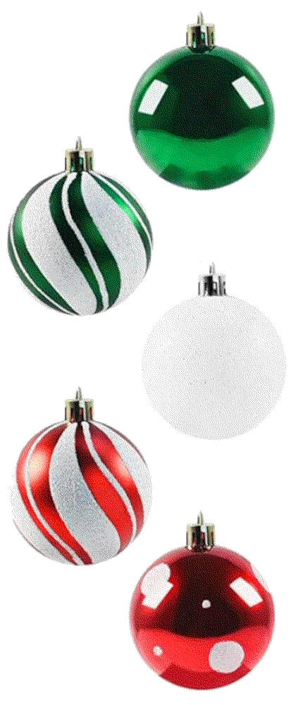 Christmas shatterproof decorations muti color decoration Rooruz