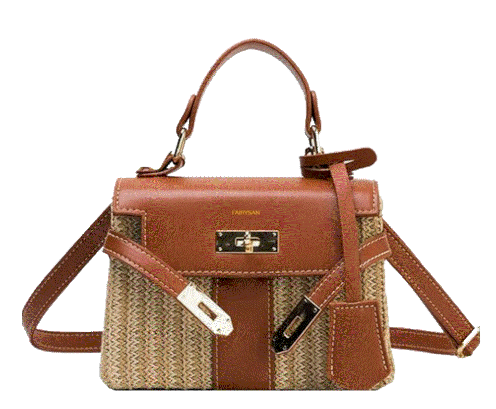 Straw Beach Bag Crossbody Bag FAIRYSAN