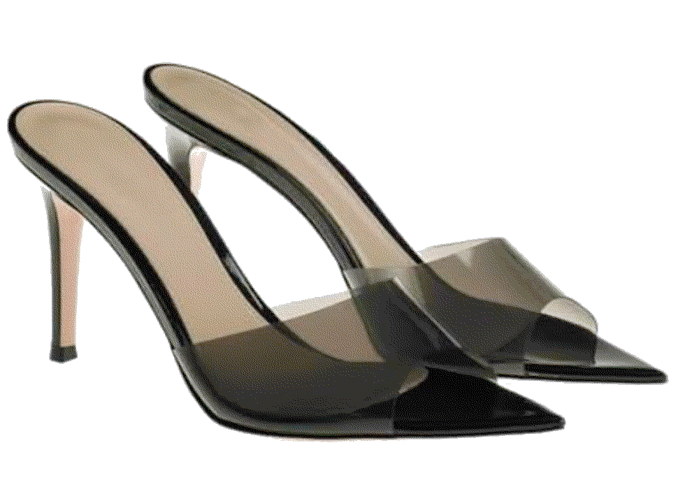 Clear Pointed Open Toe Stiletto Heel  sandal RYNKOMA 