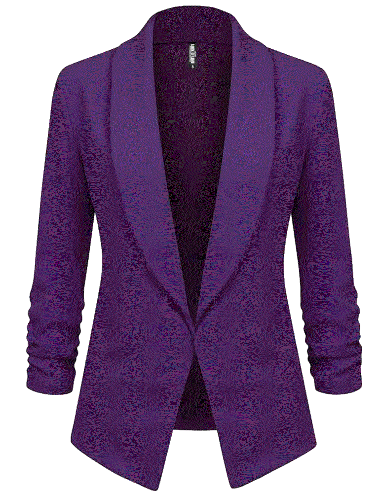 Wsk2324 sleeve blazer cardigan jacket Lock And Love