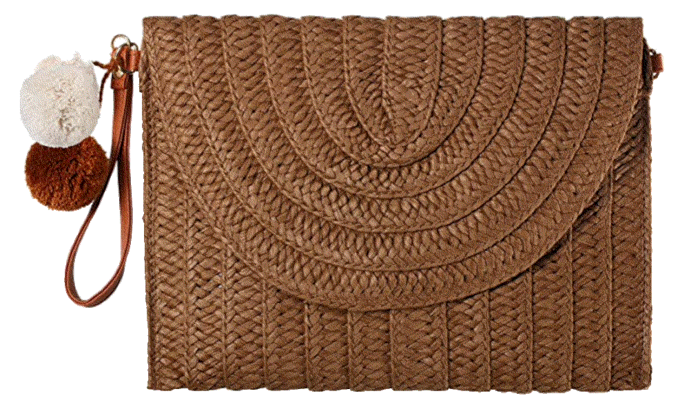Straw  Handmade Bag Woven Rattan Shoulder Bag Clutch Frienda