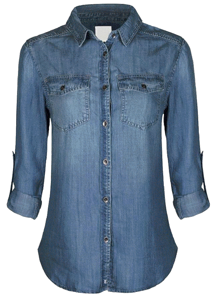 Denim Chambray Shirt By Olivia