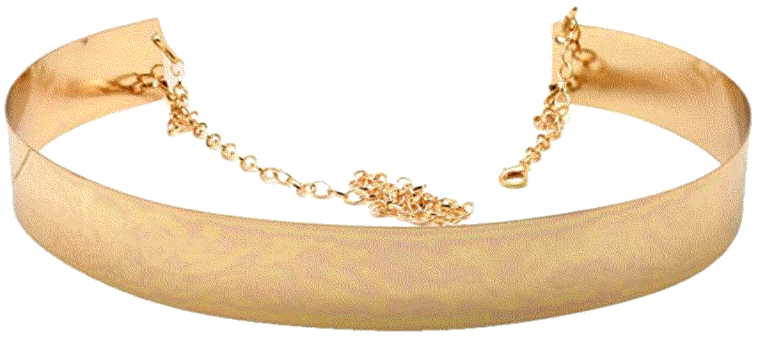 Shiny Polished Adjustable Metal Mirror Waist Belt Gold Fashion 21