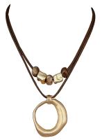 GelConnie Cowgirl Necklace Stone Leather Cord Pendant Necklaces 