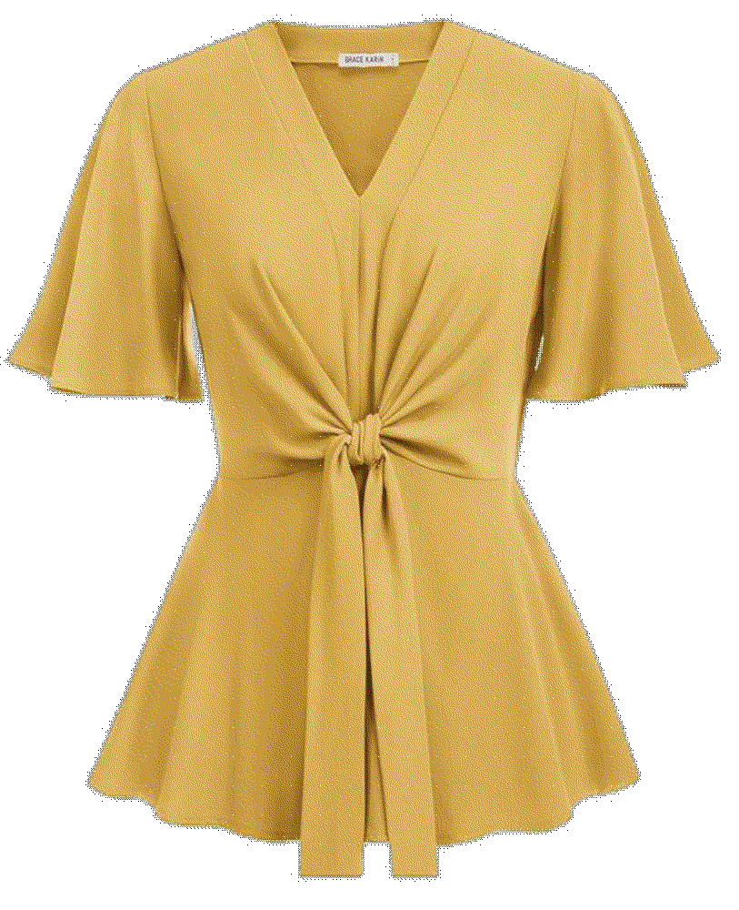 Womens peplum sleeve elegant blouse Grace Karin