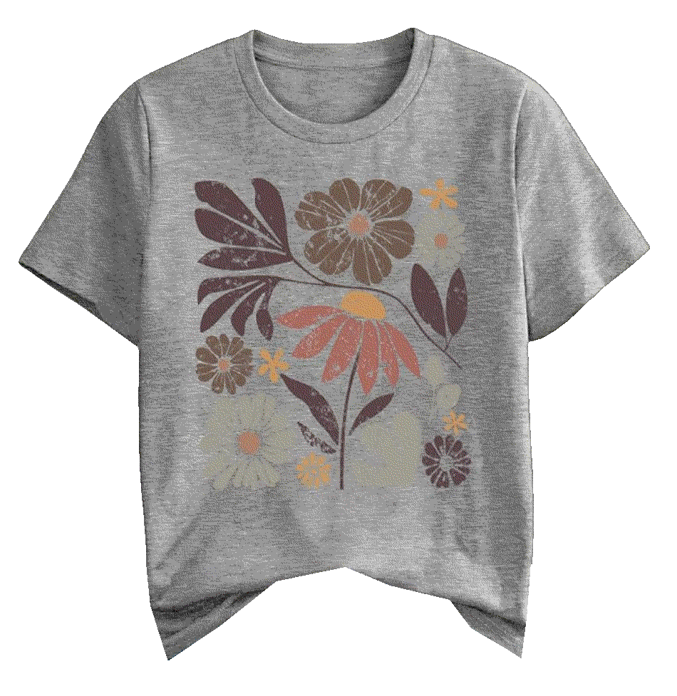 Graphic casual vintage wildflowers cottagecore HEYTALALA