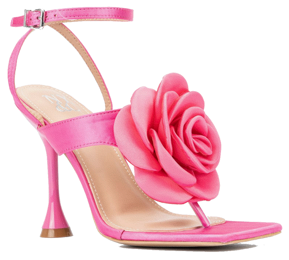Peony Satin Heels Casual Sandals NY & C