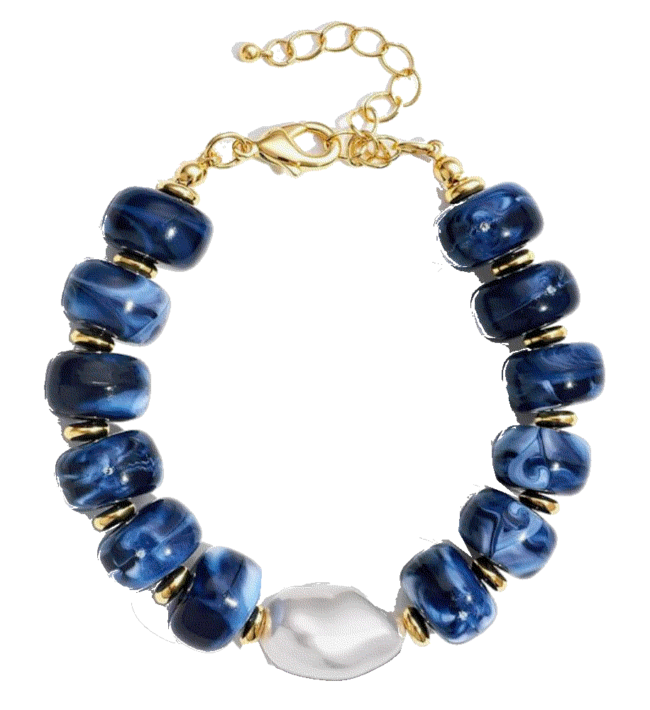 Chunky Beaded Boho Resin Acrylic Bracelets Sajidos