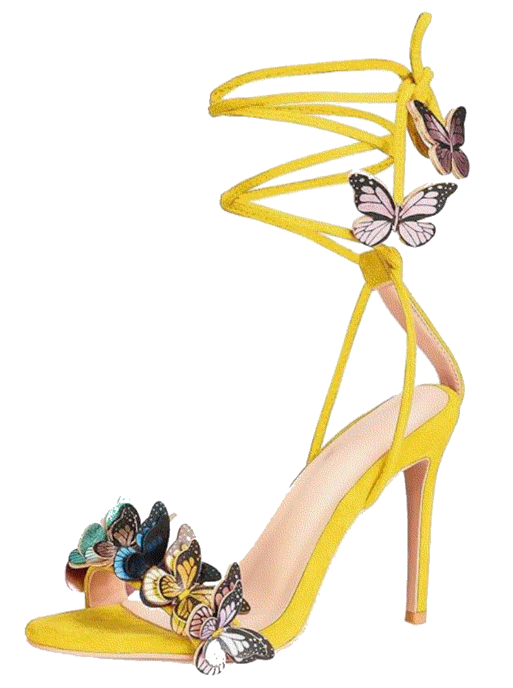 Sandals stilettos colorful butterfly sandal Arqa