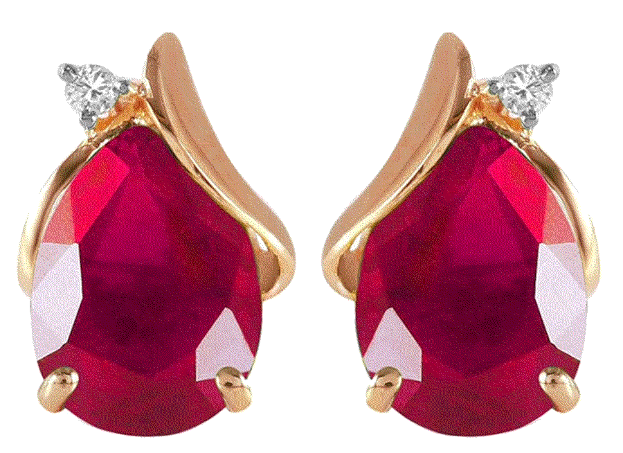 14k Solid Rose Gold Studs Earrings Galaxy Gold