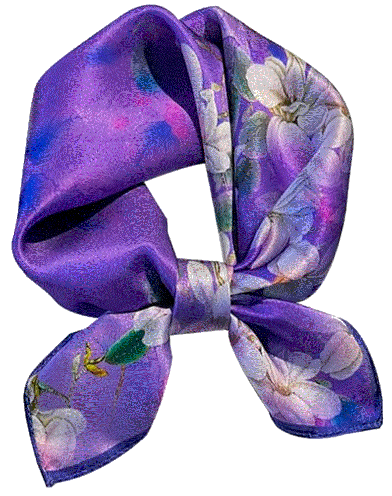 Feiboon mulberry neckerchief headscarf packed purple Feiboon