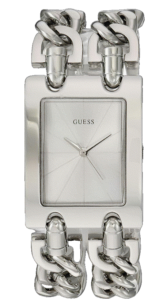 Guess silver tone multi chain watch self adjustable Guess