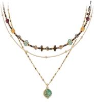 Masw Masw original multi layer necklace gold plated