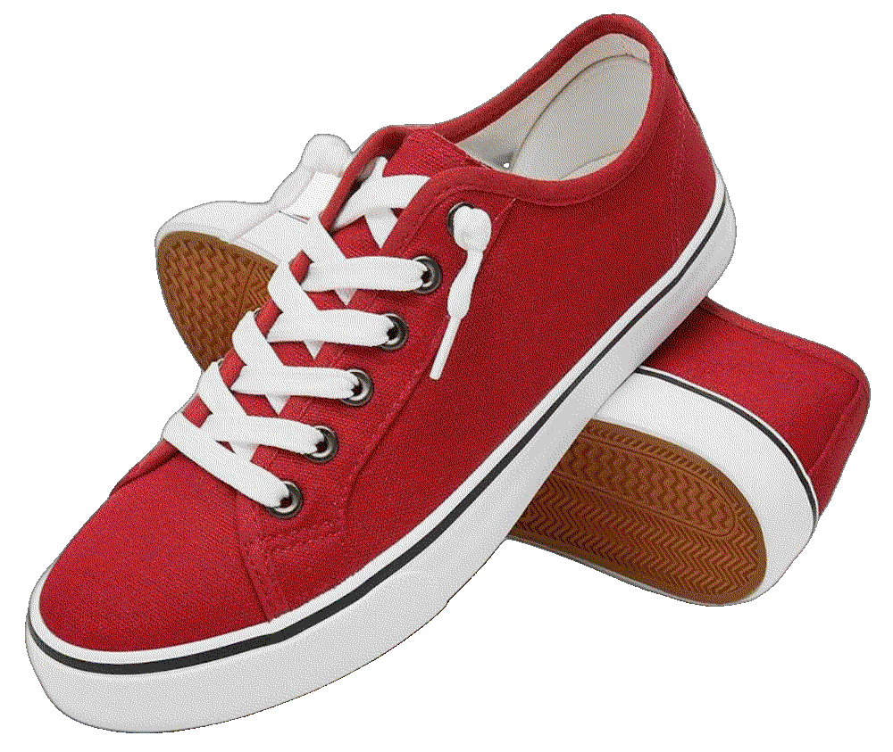 Canvas sneaker loafers fashion sneaker（red us9） XRH