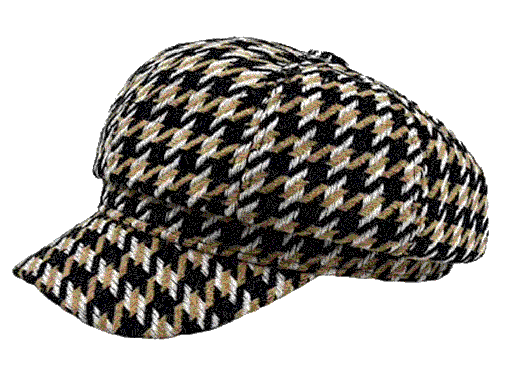 plaid tweed newsboy hat bakerboy hat beret cap Molodo