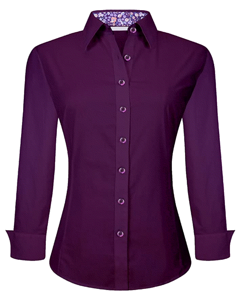 Womens Shirts Regular Fit Long Sleeve Stretch Work Shirt Alex Vando