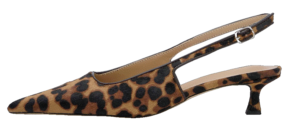 Kysbloes pointed slingback kitten leopard Kysbloes