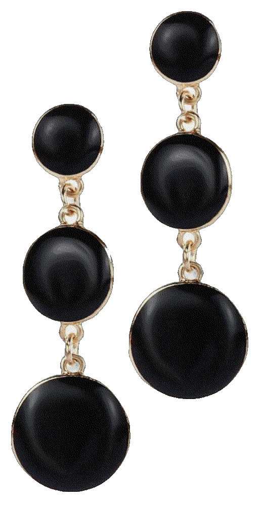 18K Gold Plated Geometric Shapes drop earrings OTTFF