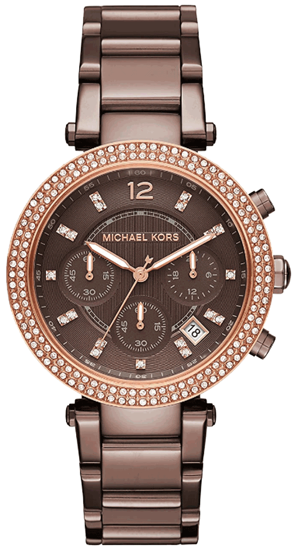 Parker Stainless Steel Watch With Glitz Accents Michael Kors