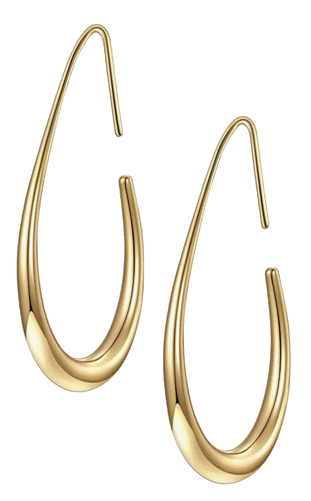 Lightweight Teardrop Hoop Earrings  Gelanmeng