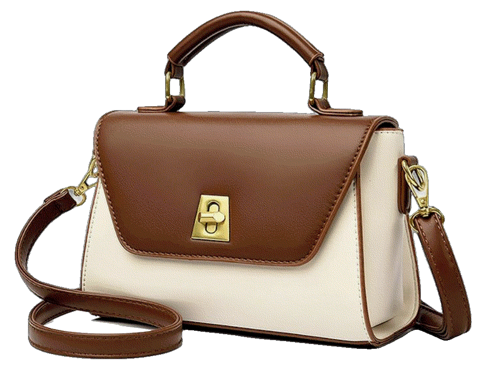 Leather CrossBody front flat shoulder bag Purses SHENGLAICAI