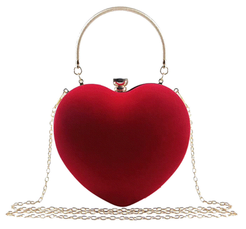 Heart Clutch Purse Stylish Mini Cocktail clutch bag Lui Sui