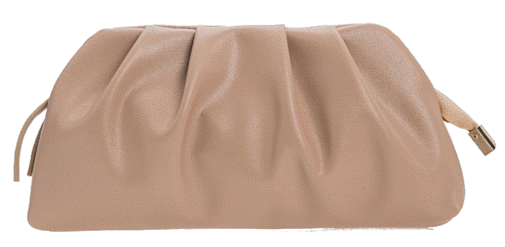Charming tailor leather pleated evening Charming Tailor