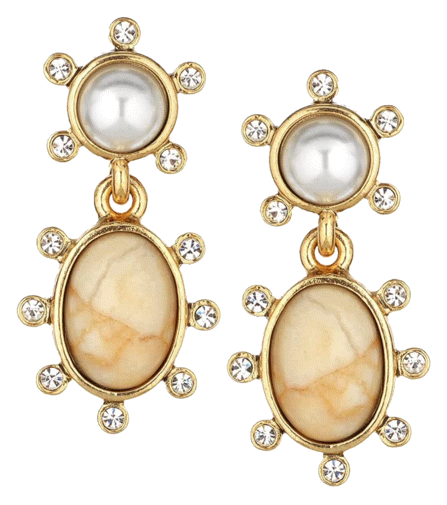 Dot Pendant Earrings Oscar de la Renta