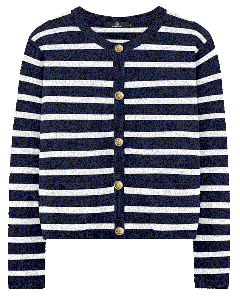 Lillusory striped cardigan sweaters cropped LILLUSORY