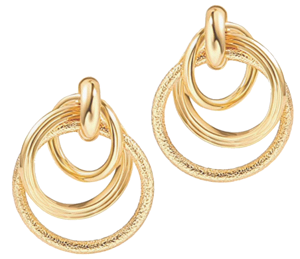 18K Gold Drop Dangle Earrings Pernnla