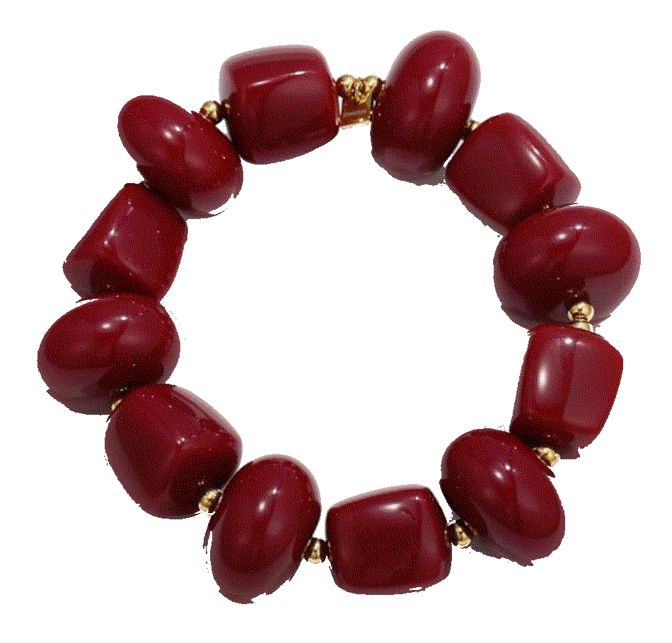 Chunky Resin Beaded Bracelet Heantiys