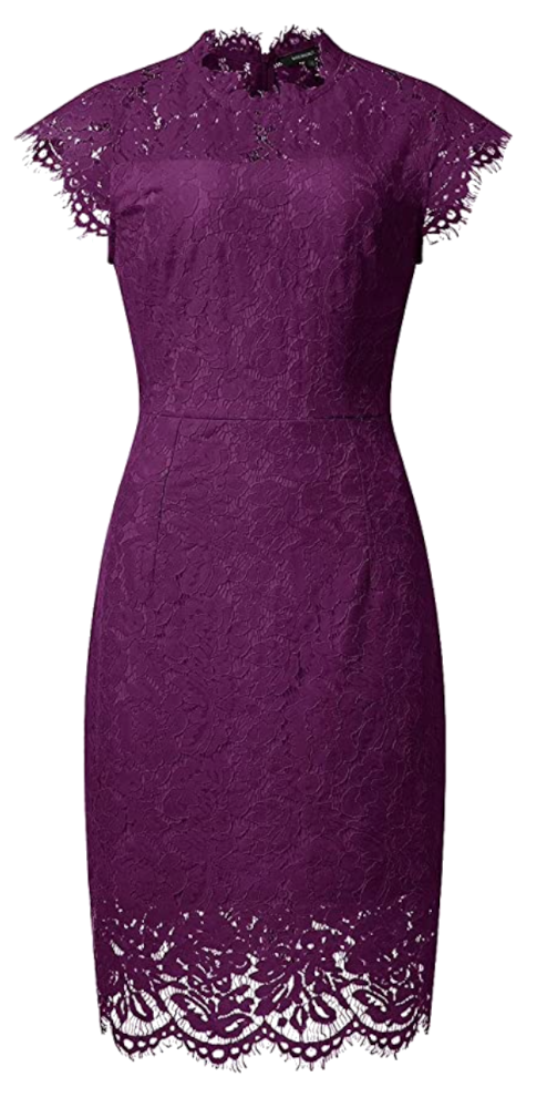 Sleeveless Lace Floral Elegant Cocktail Dress  Merokeety