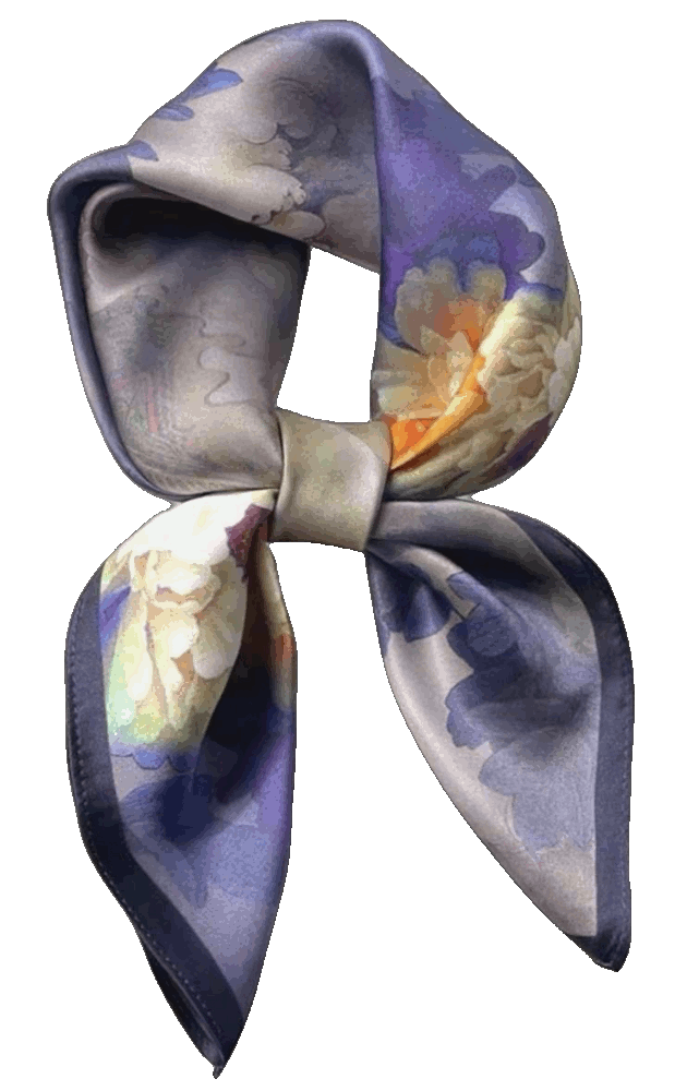 100% Pure Mulberry Silk Square Scarf  PoeticEHome