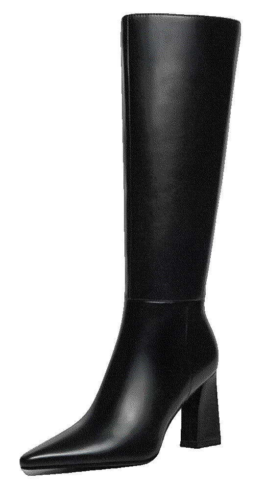 Meolee chunky pointed leather zipper Meolee