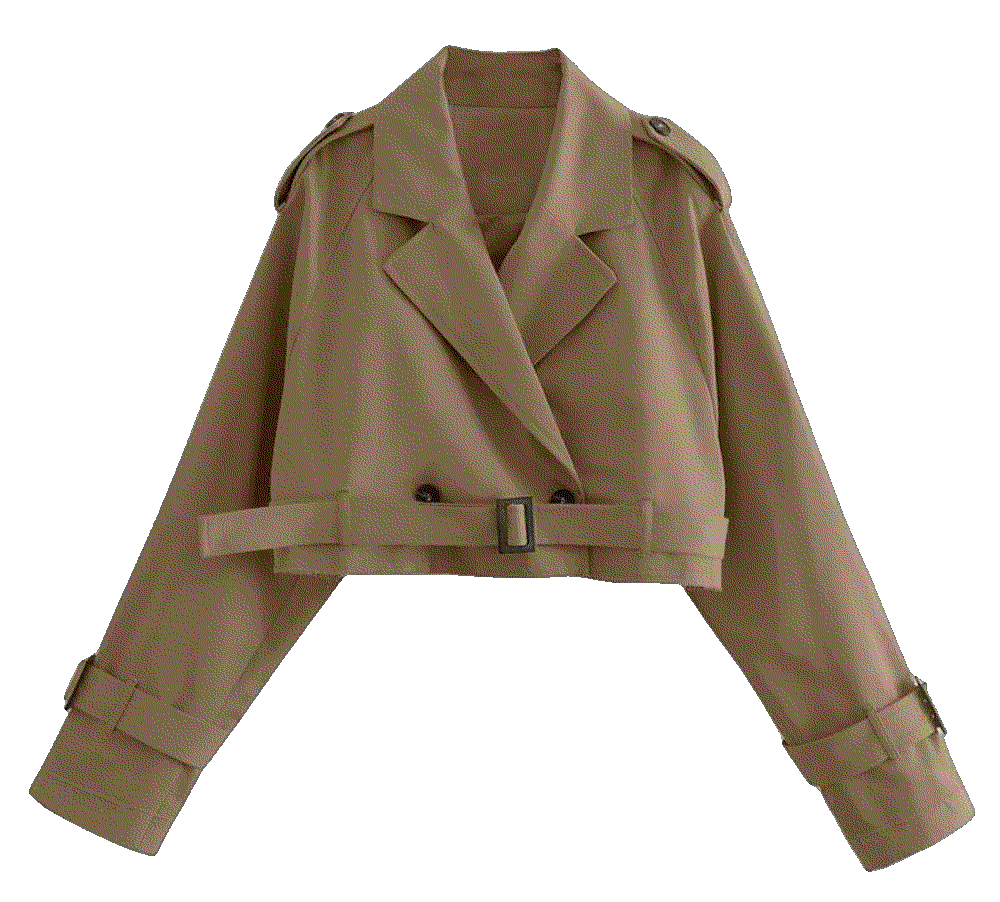 Double Breasted Trench Coat Xiaoxuemeng